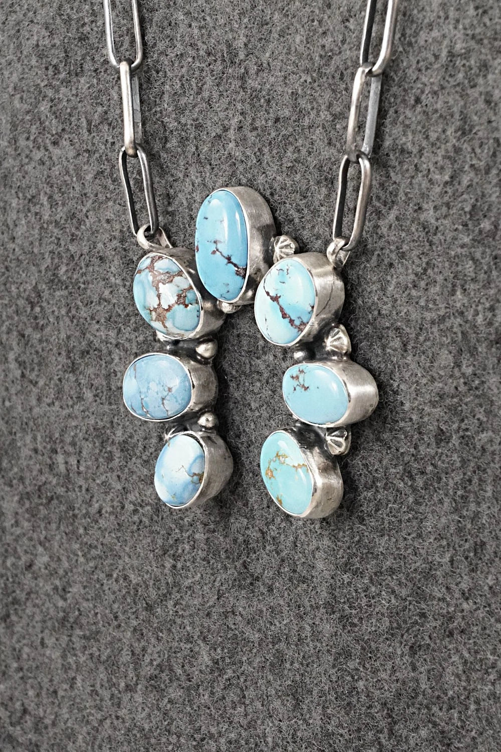 Turquoise & Sterling Silver Necklace - Darrin Livingston