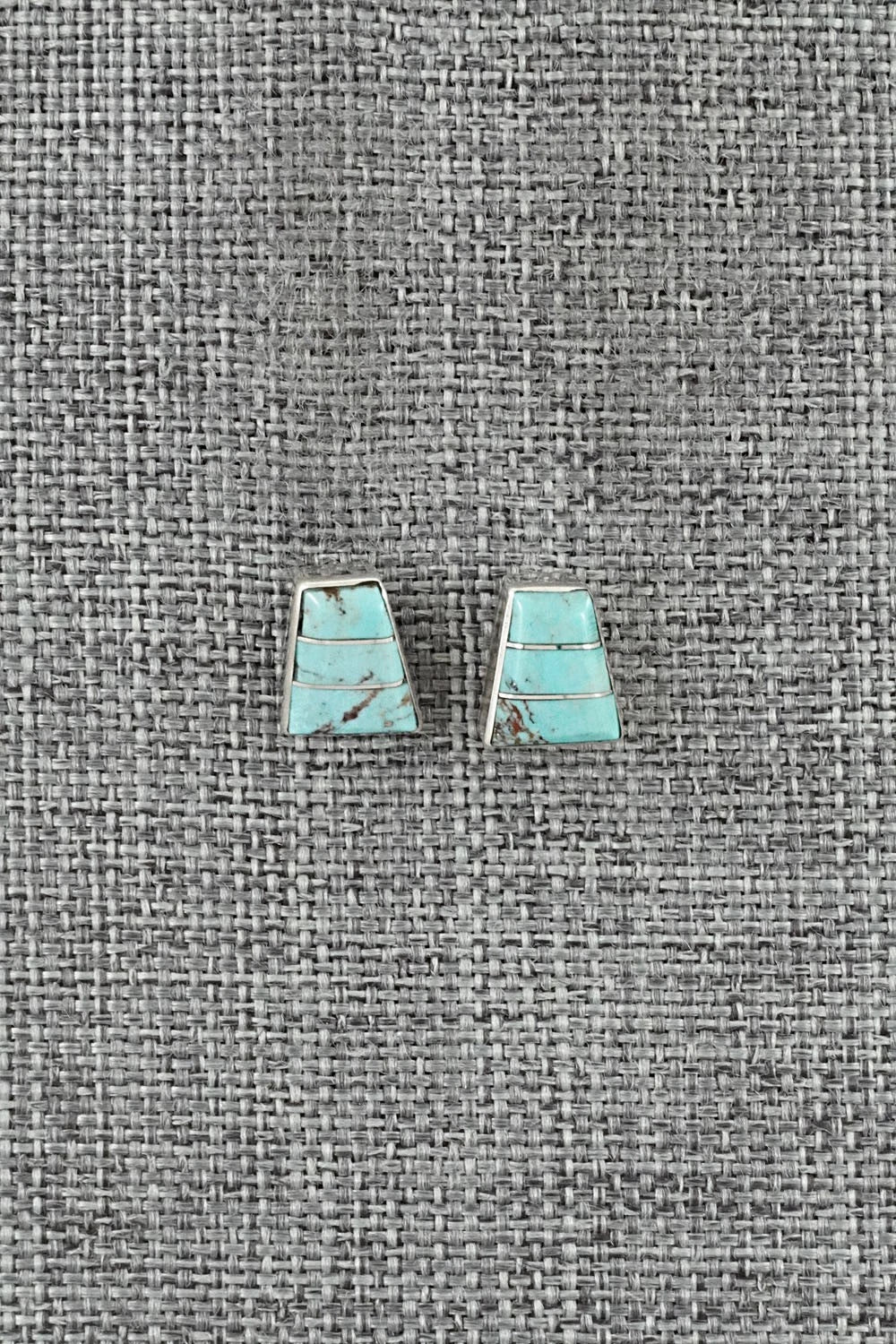 Turquoise and Sterling Silver Earrings - Michelle Haloo