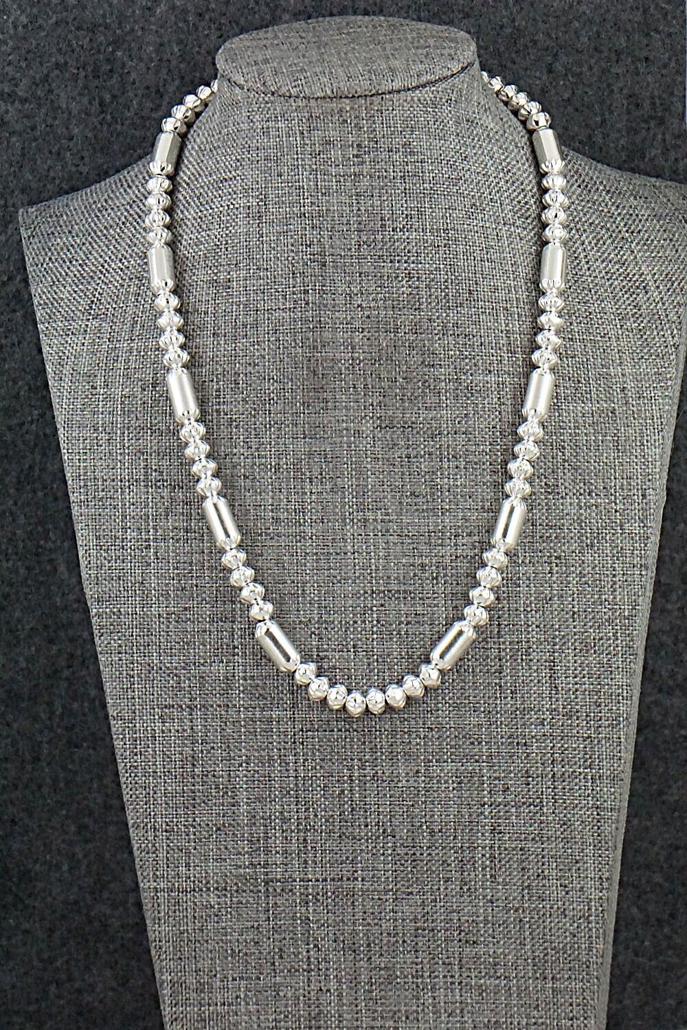 Sterling Silver Navajo Pearl Necklace 18" - Tashina Haley