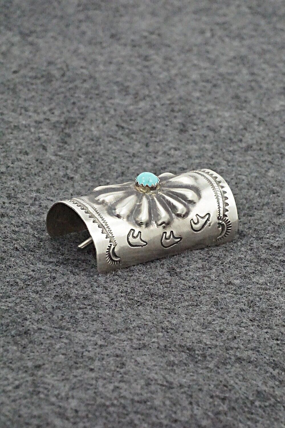 Turquoise & Sterling Silver Hair Pin - Arlene Soce