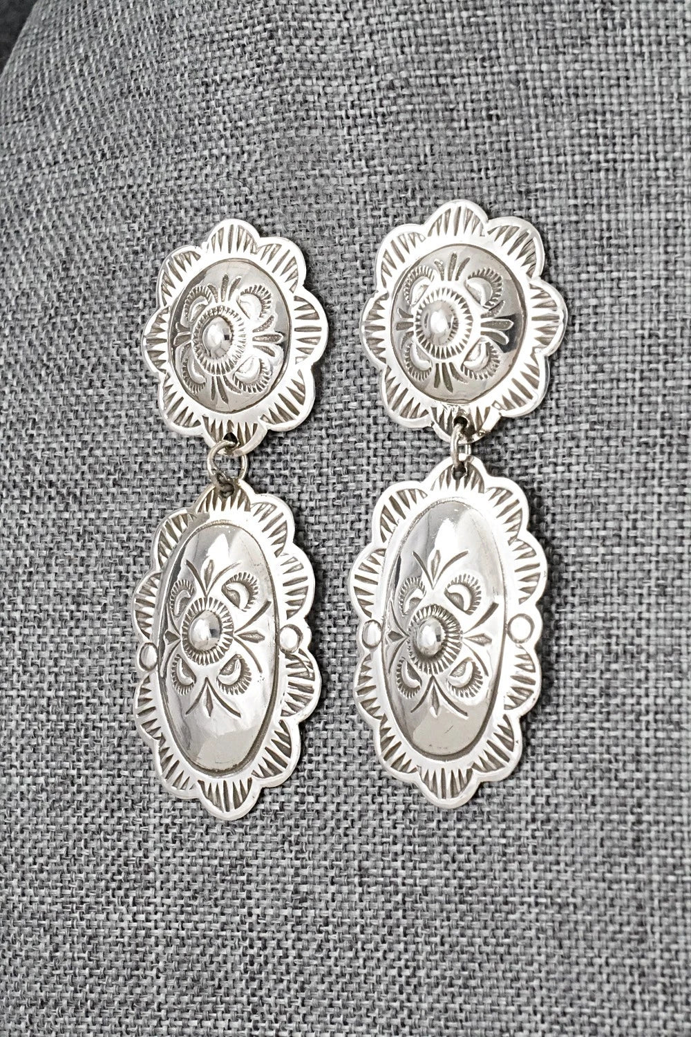 Sterling Silver Earrings - Bertha Begay