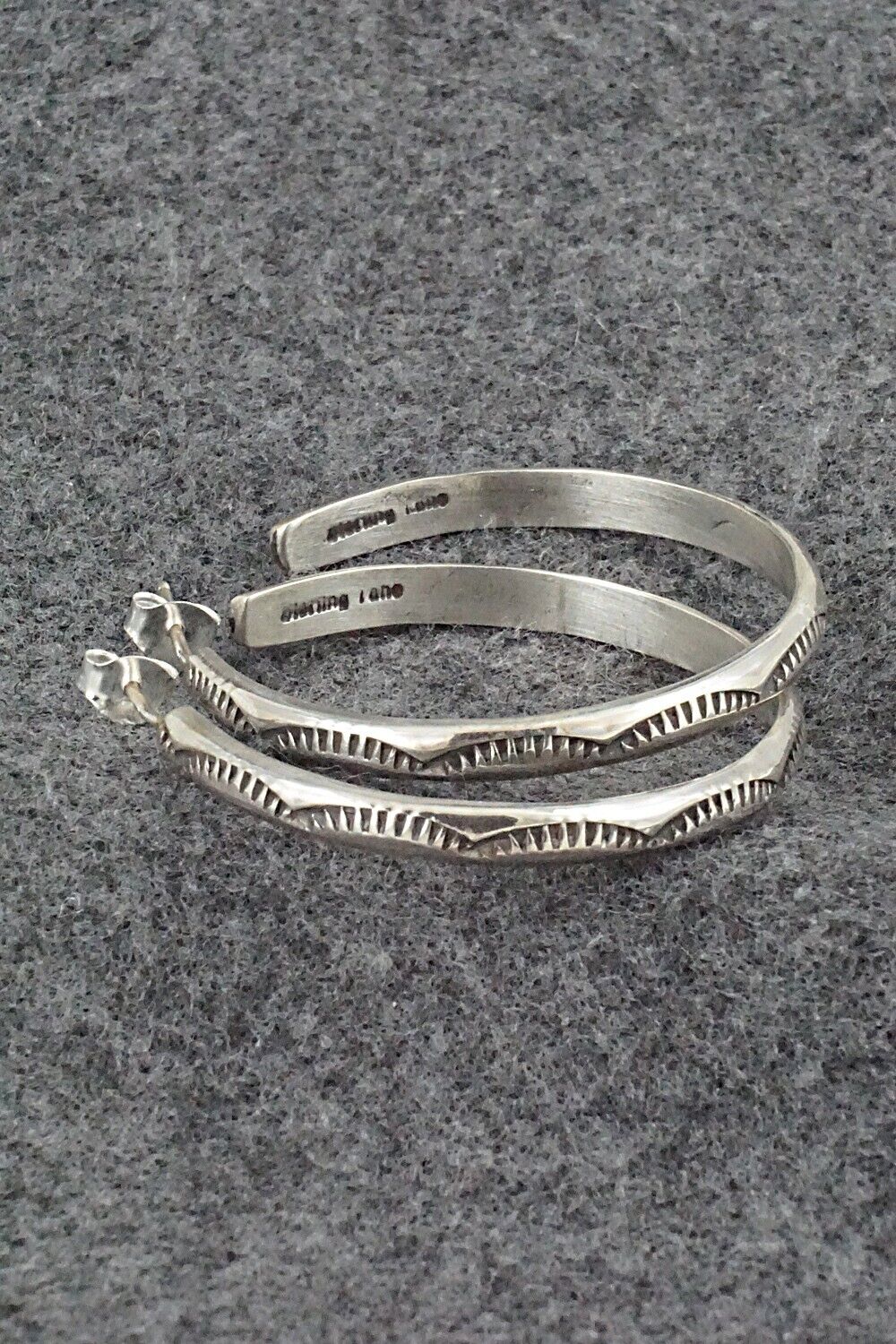 Sterling Silver Hoop Earrings - Elaine Tahe