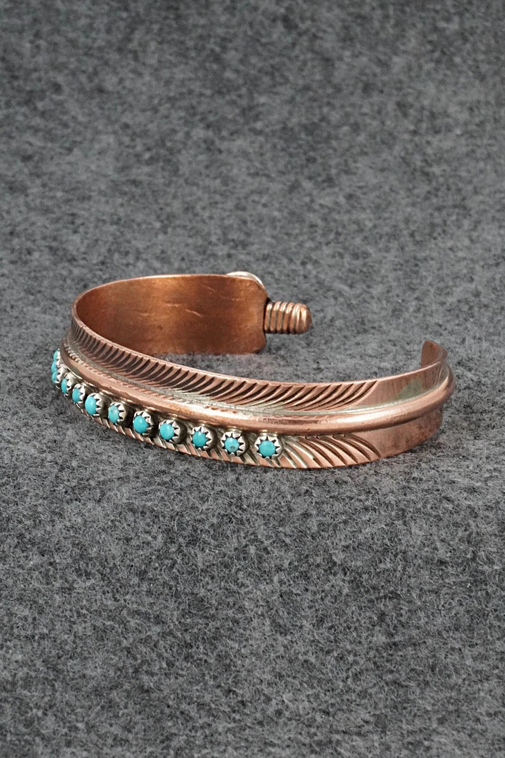 Turquoise & Copper Bracelet - Aaron Davis