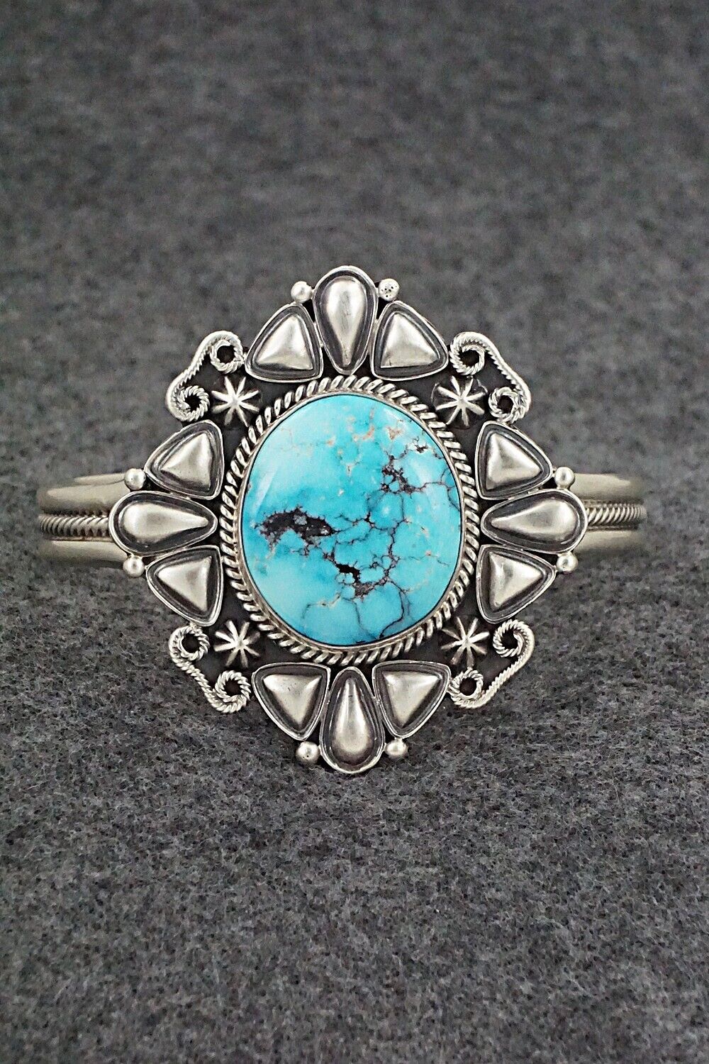 Turquoise & Sterling Silver Bracelet - Derrick Gordon