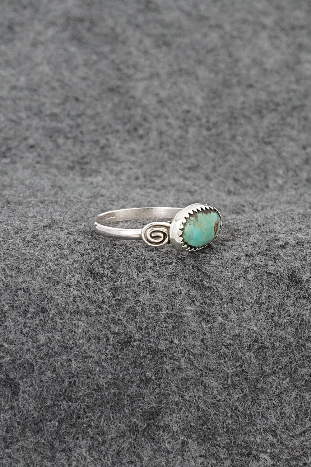 Turquoise & Sterling Silver Ring - Priscilla Reeder - Size 9