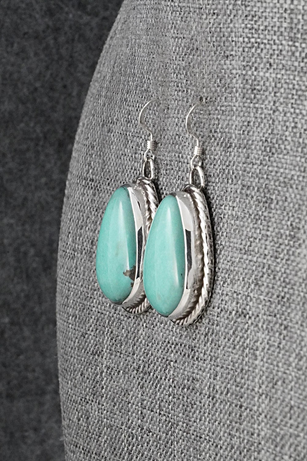 Turquoise & Sterling Silver Earrings - Danny Henio