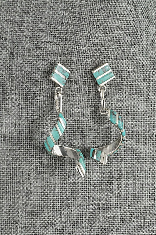 Turquoise & Sterling Silver Earrings - Shawn Sheyka