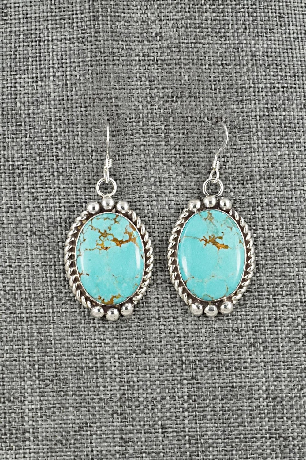 Turquoise & Sterling Silver Earrings - Antwone Brown