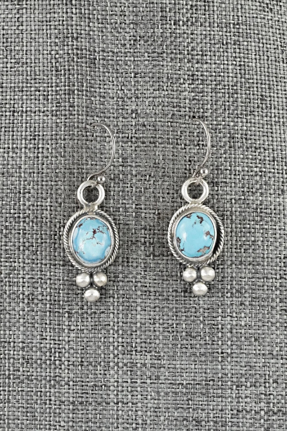Turquoise & Sterling Silver Squash Blossom Set - Paul Livingston