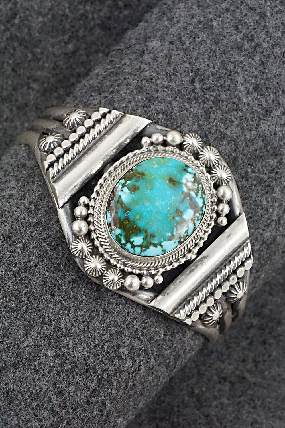 Turquoise & Sterling Silver Bracelet - Tom Lewis