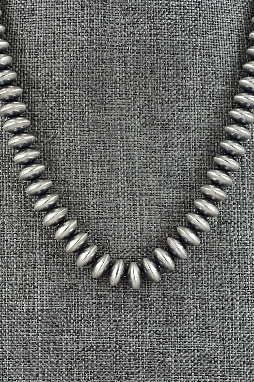Sterling Silver Navajo Pearl Necklace 22" - Bryannen Halwood