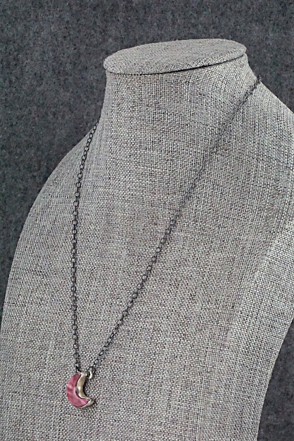 Spiny Oyster & Sterling Silver Necklace - Bernyse Chavez