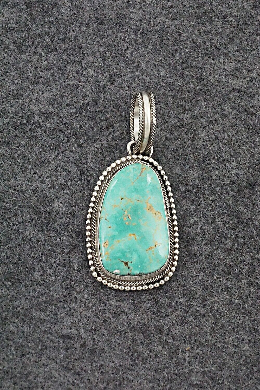 Turquoise & Sterling Silver Pendant - Kathleen Livingston