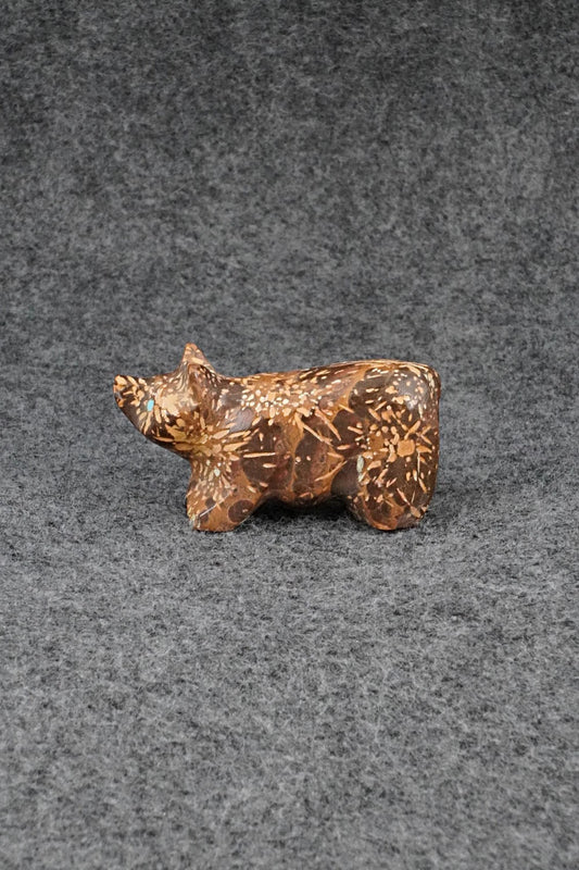 Bear Zuni Fetish Carving - Calvert Bowannie