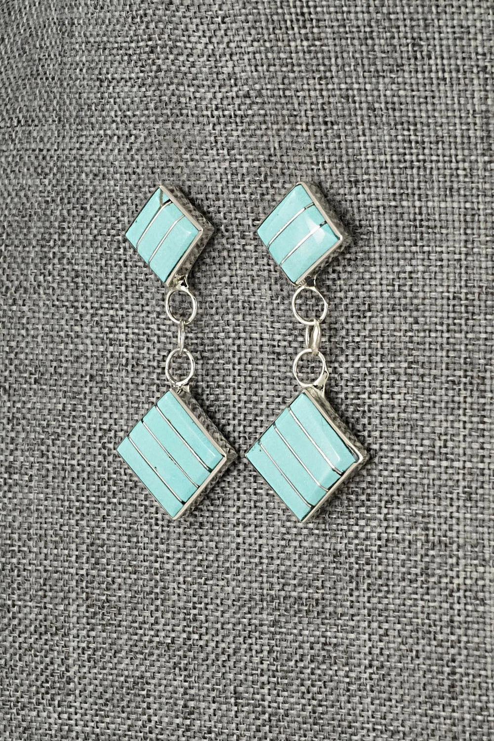 Turquoise & Sterling Silver Earrings - Michelle Haloo