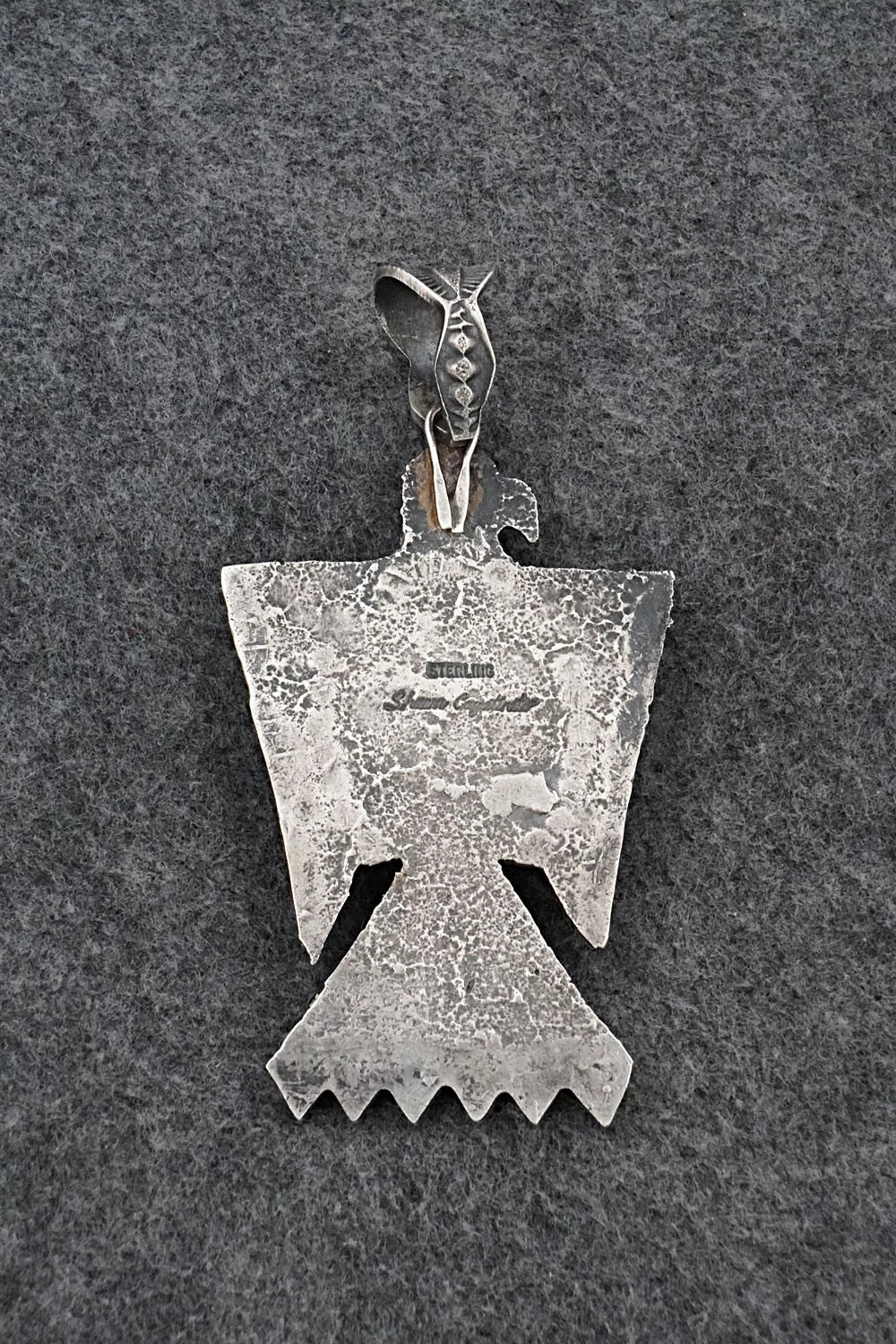 Turquoise & Sterling Silver Pendant - Shawn Cayatineto