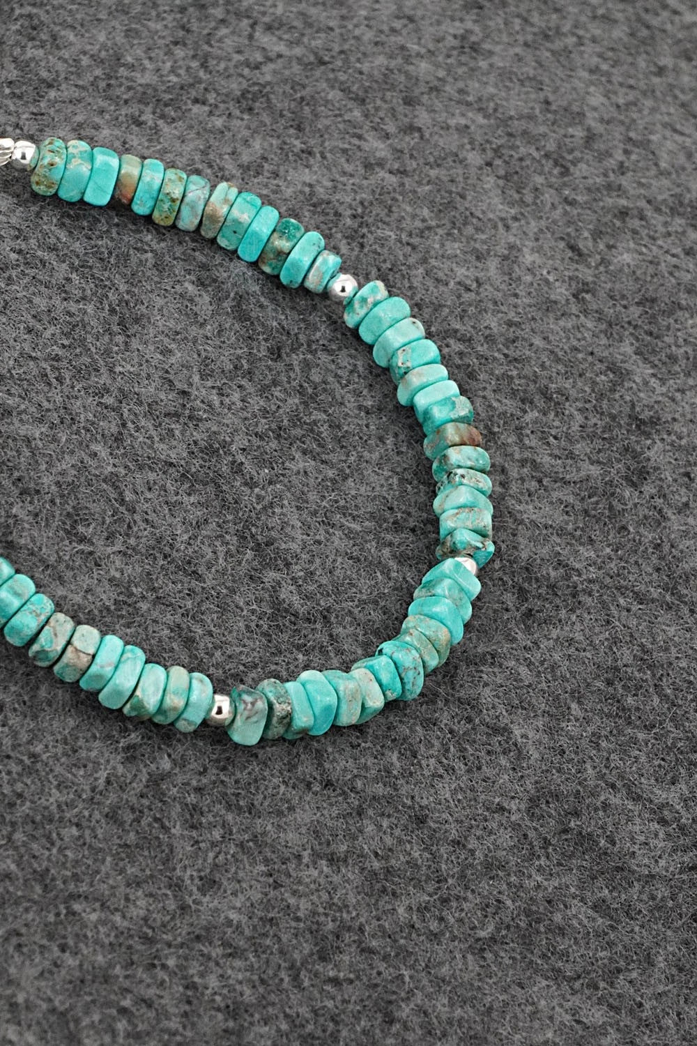 Turquoise & Sterling Silver Bracelet - Doreen Jake