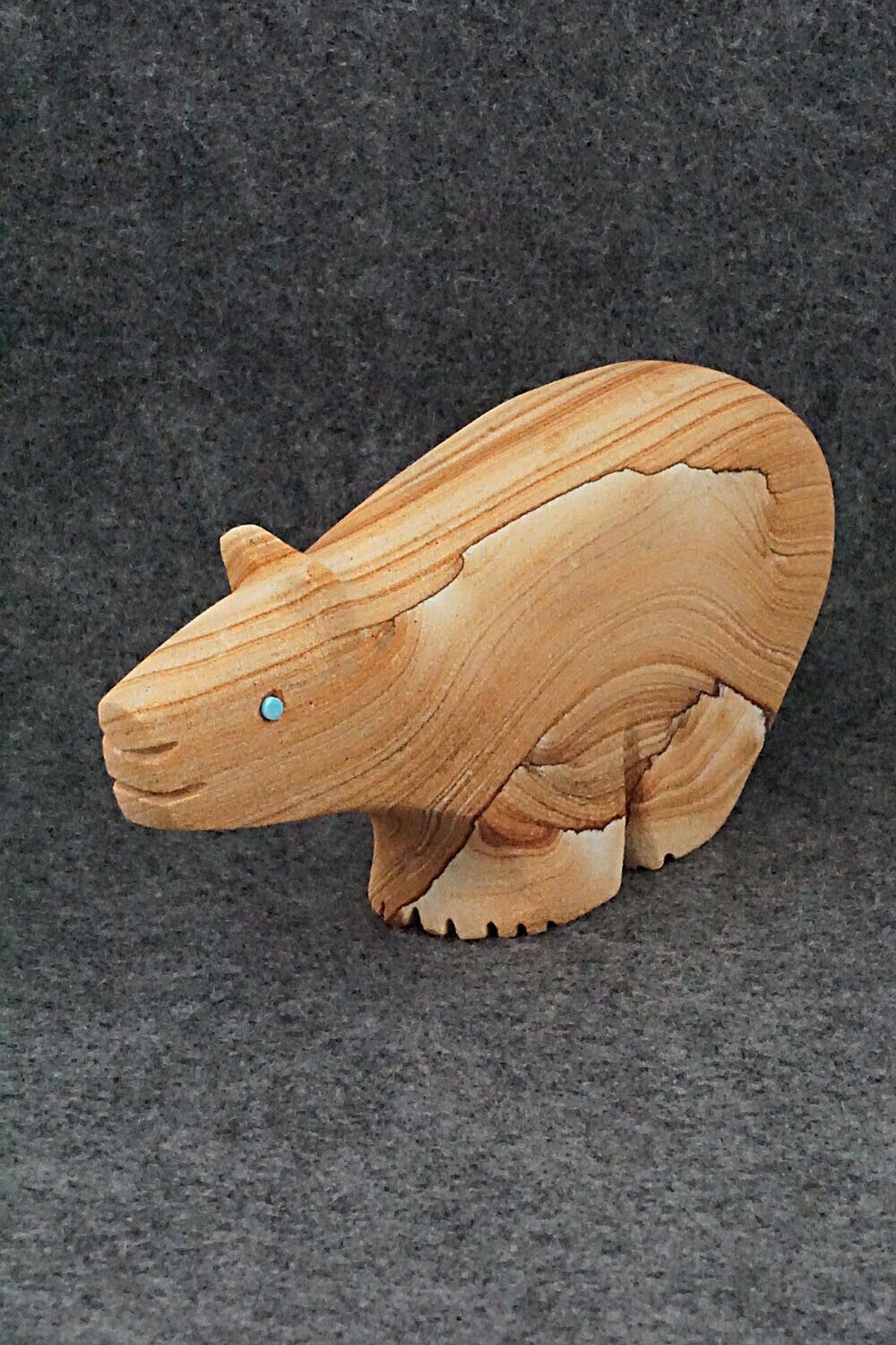 Bear Zuni Fetish Carving - Reynold Lunasee