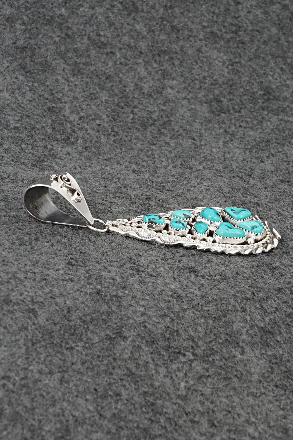 Turquoise & Sterling Silver Pendant - Anthony Brown