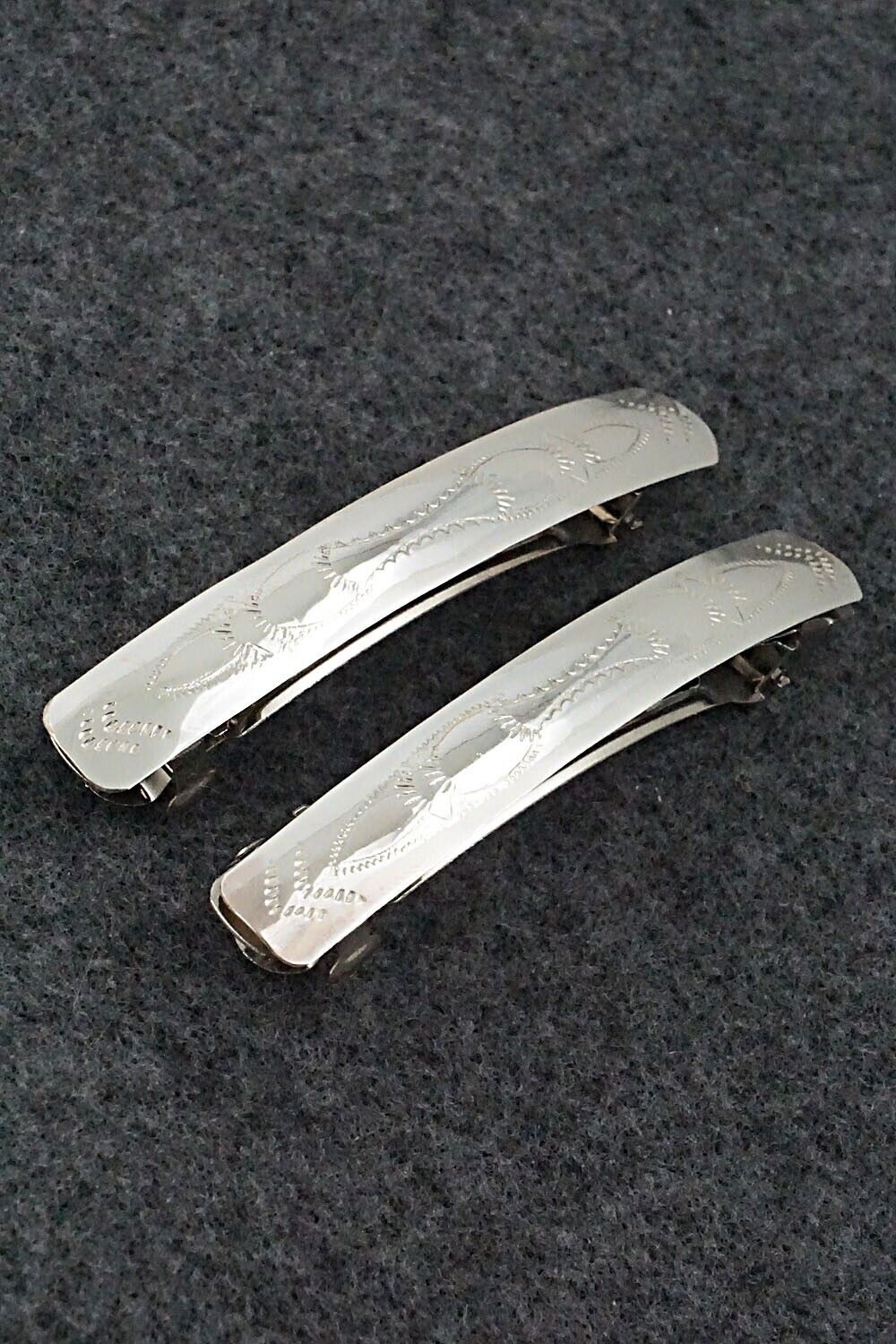 Sterling Silver Hair Barrettes - Randall Dalgai