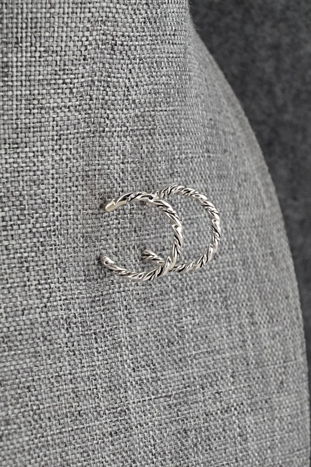 Sterling Silver Hoop Earrings - Elaine Tahe