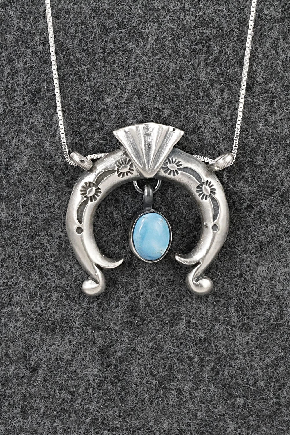 Turquoise & Sterling Silver Necklace - Gary Shorty