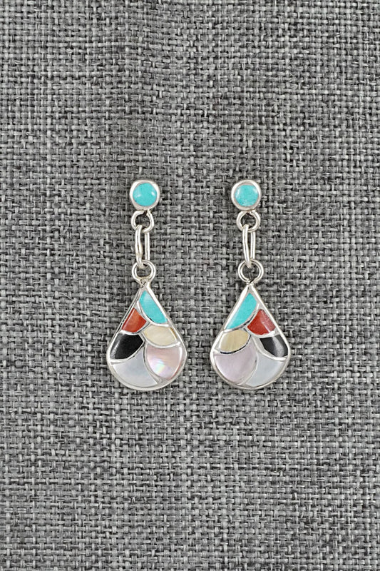 Multi-Stone & Sterling Silver Earrings - Orena Leekya