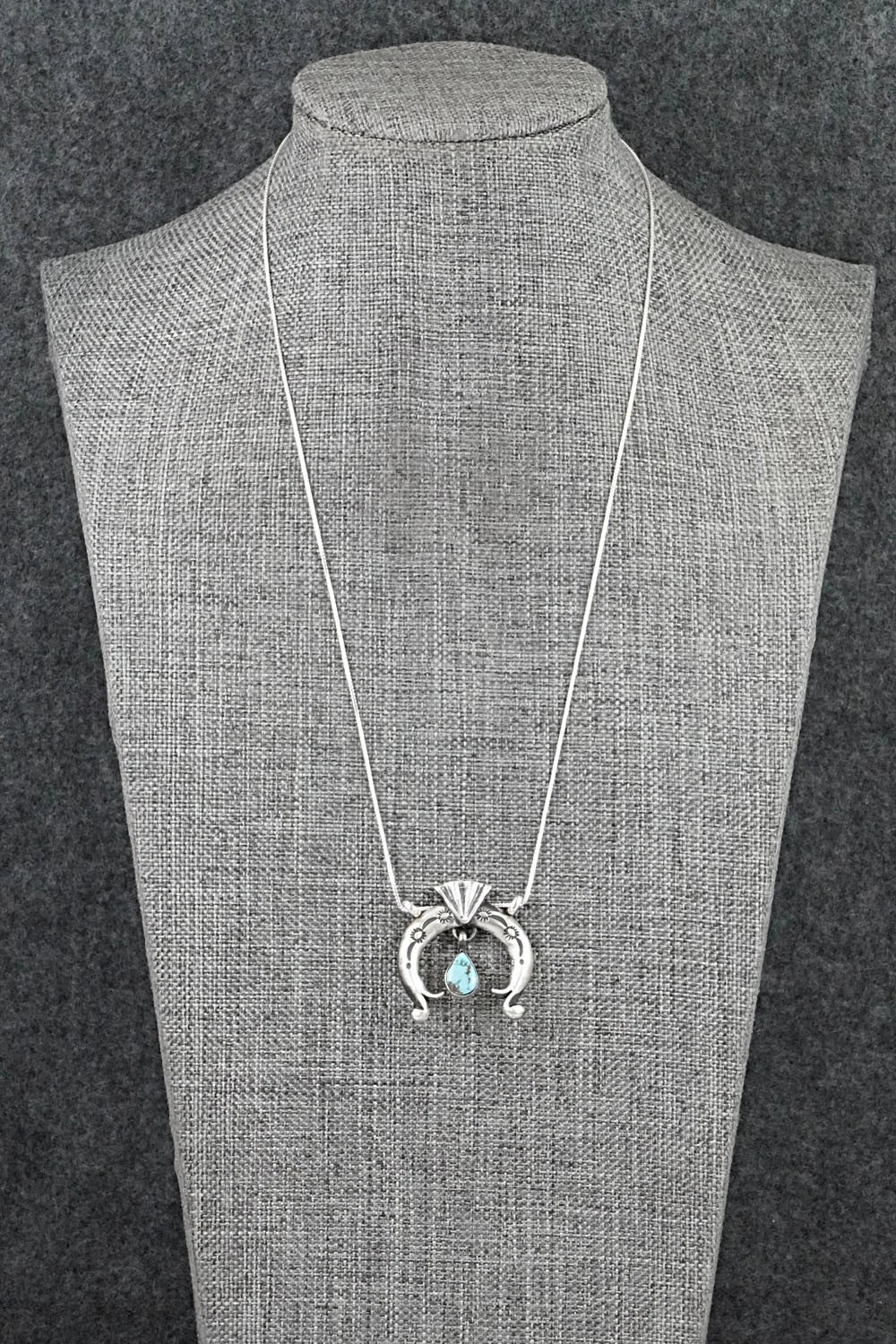 Turquoise & Sterling Silver Necklace - Gary Shorty