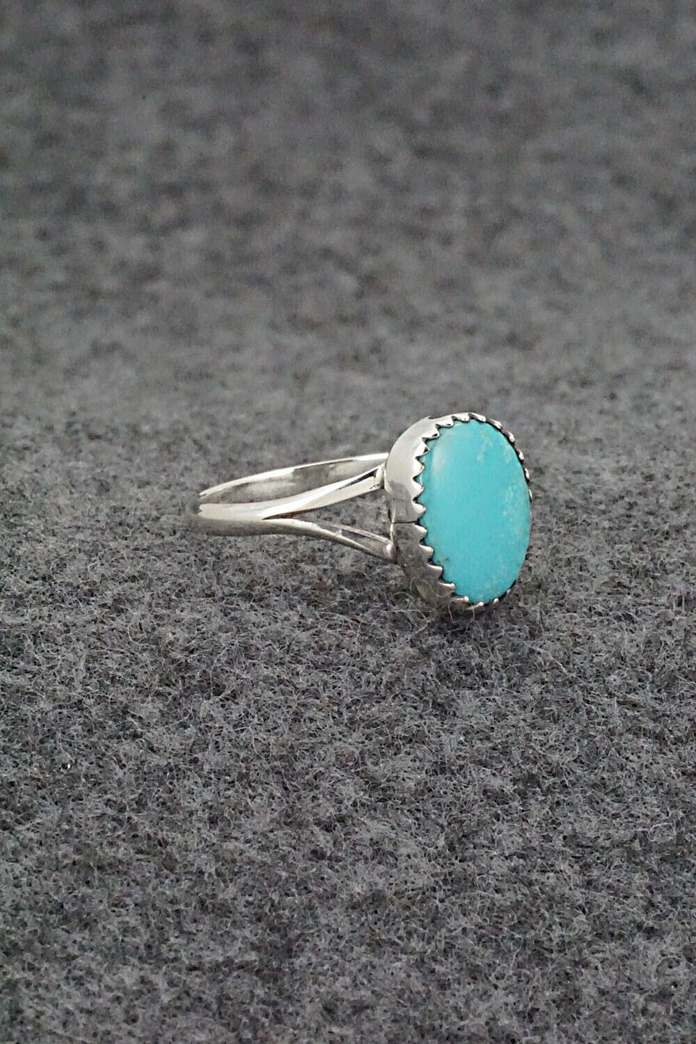 Turquoise & Sterling Silver Ring - Theresa Smith - Size 7