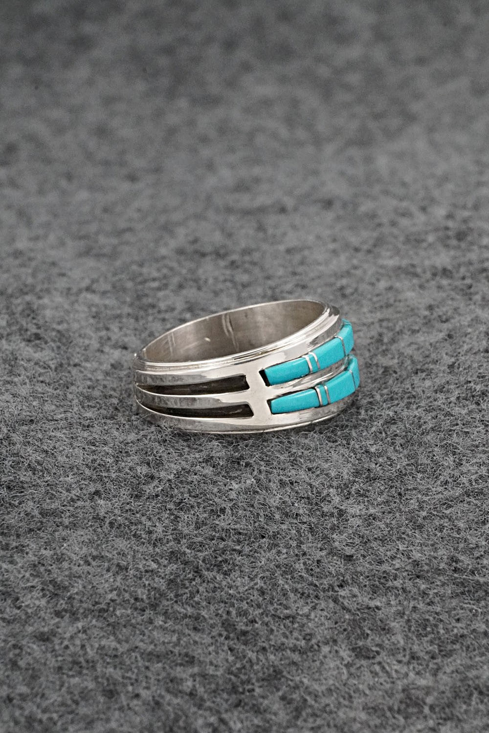 Turquoise & Sterling Silver Ring - Wilbert Muskett Jr. - Size 9