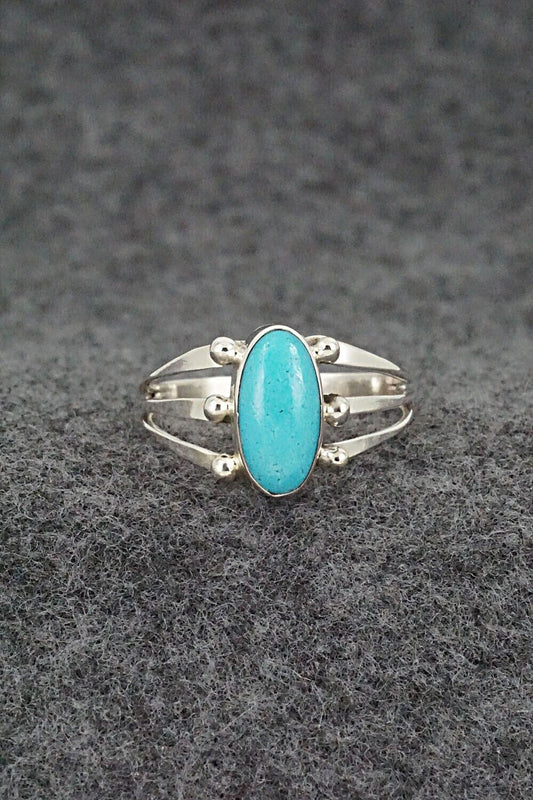 Turquoise & Sterling Silver Ring - Paige Gordon - Size 9