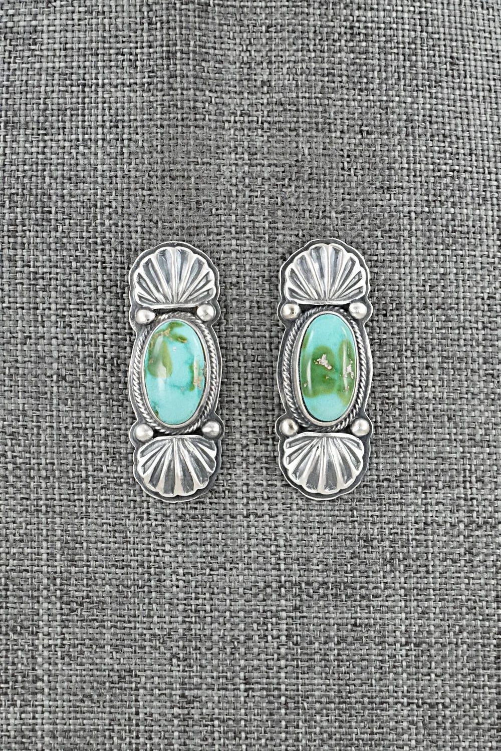 Turquoise & Sterling Silver Necklace and Earrings Set - Randy Boyd