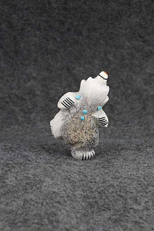 Dancing Bear Zuni Fetish Carving - Claudia Peina