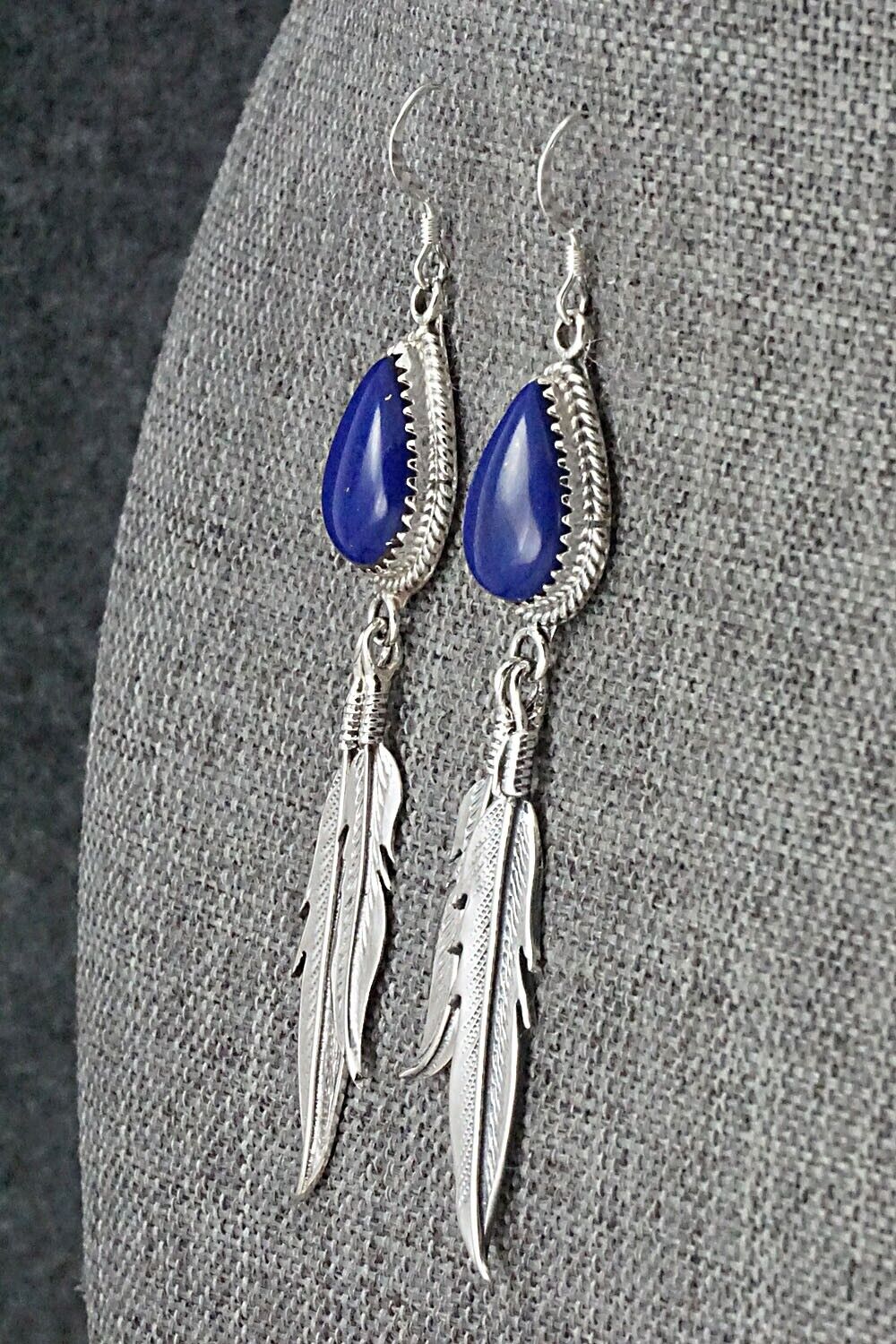 Lapis & Sterling Silver Earrings - Harris Largo