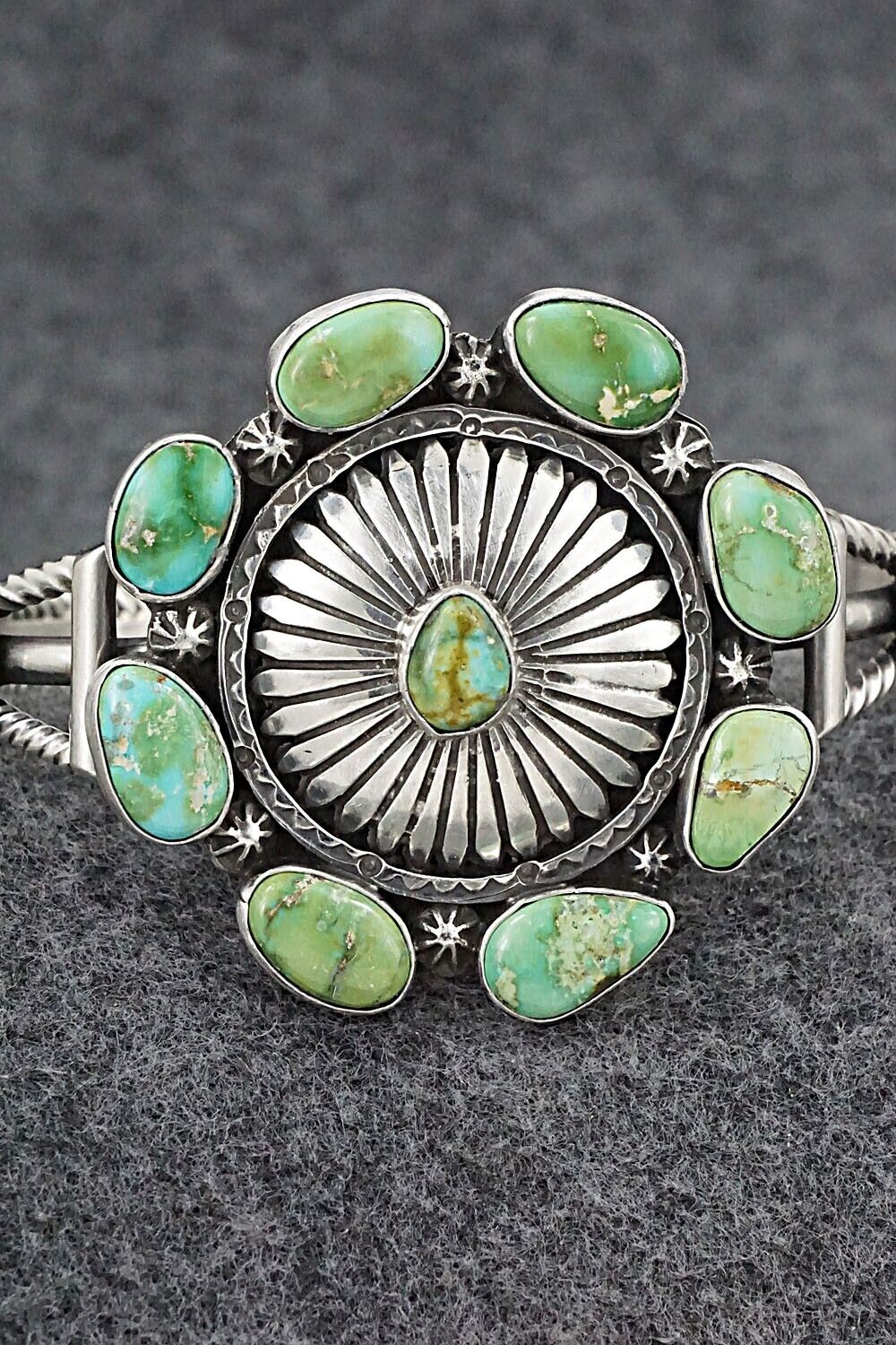 Turquoise & Sterling Silver Bracelet - Harry B. Yazzie