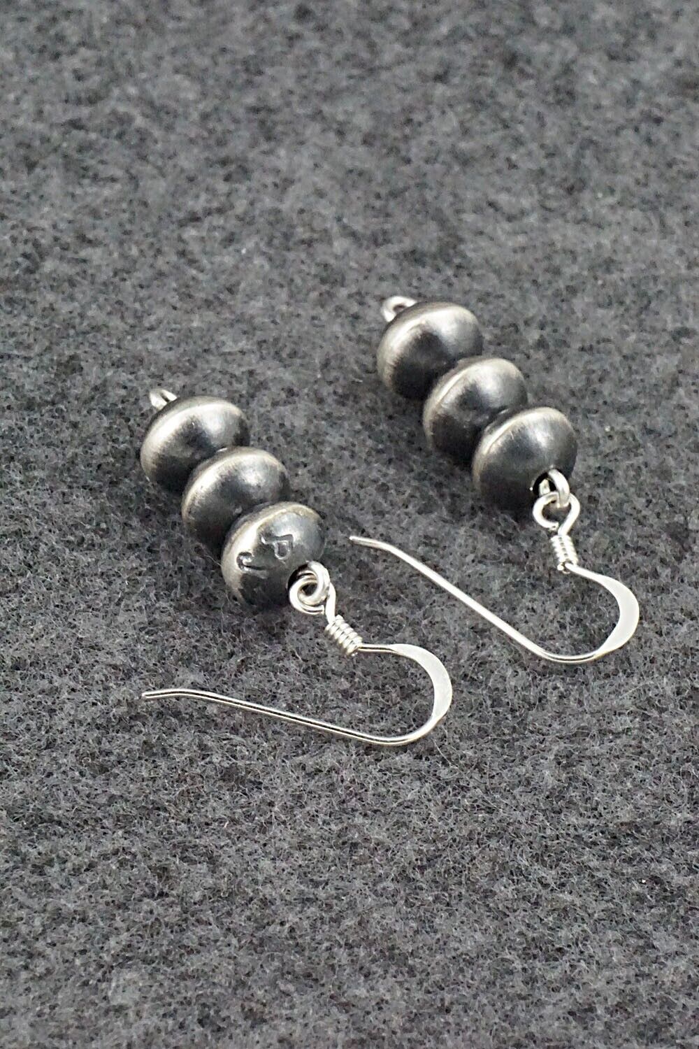 Sterling Silver Navajo Pearl Earrings - Preston Haley