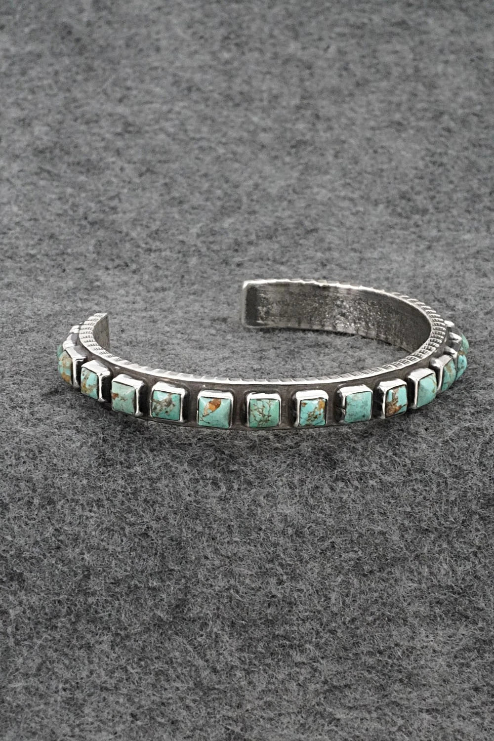 Turquoise & Sterling Silver Bracelet - Ernest Rangel