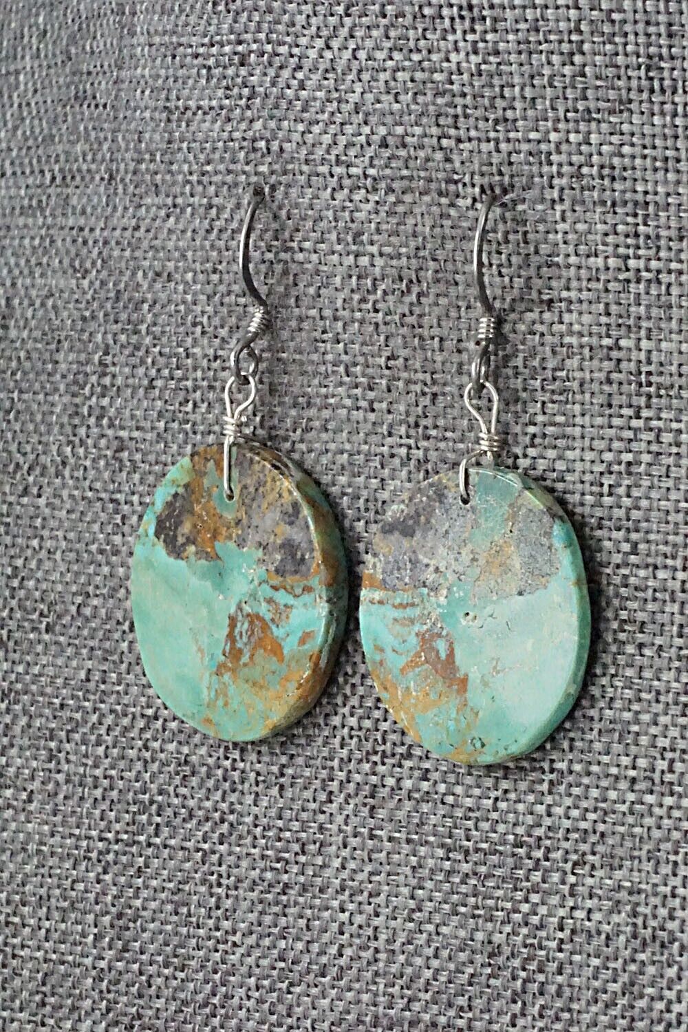 Turquoise & Sterling Silver Earrings - Joe Garcia
