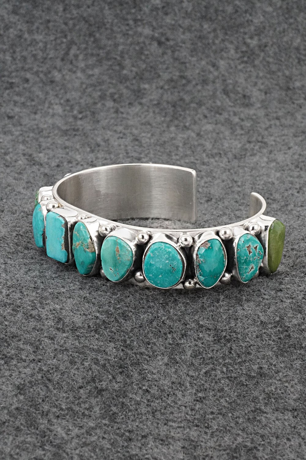 Turquoise & Sterling Silver Bracelet - Mark Yazzie