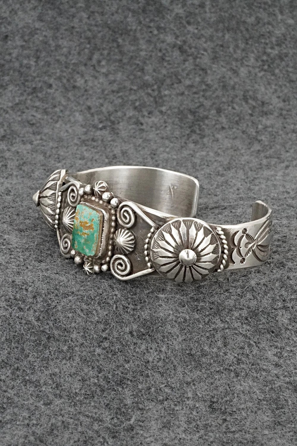 Turquoise & Sterling Silver Bracelet - Calvin Martinez