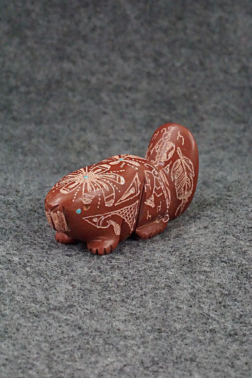 Beaver Zuni Fetish Carving - Adrian Cachini