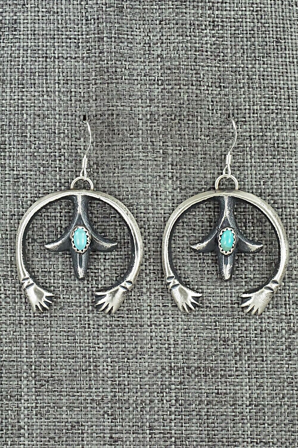 Turquoise & Sterling Silver Earrings - Martha Cayatiento