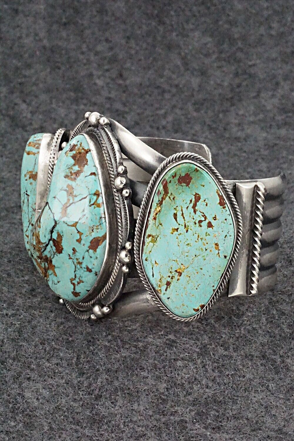 Turquoise & Sterling Silver Bracelet - Tom Lewis