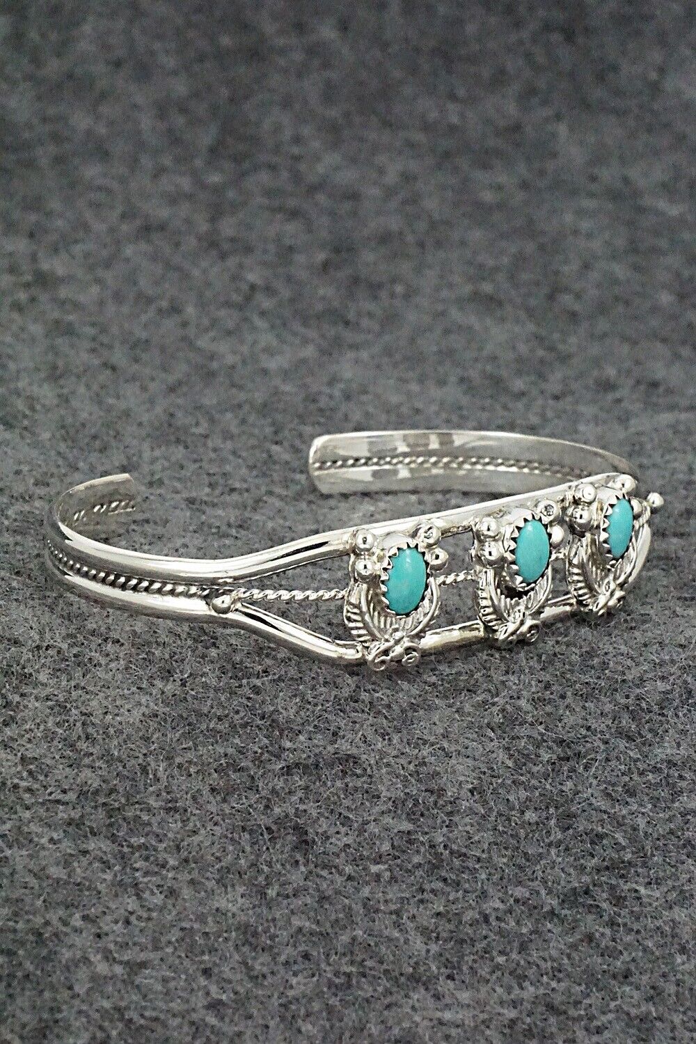 Turquoise & Sterling Silver Bracelet - Robert Martinez