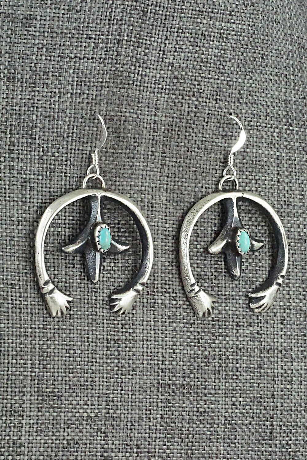 Turquoise & Sterling Silver Earrings - Martha Cayatiento