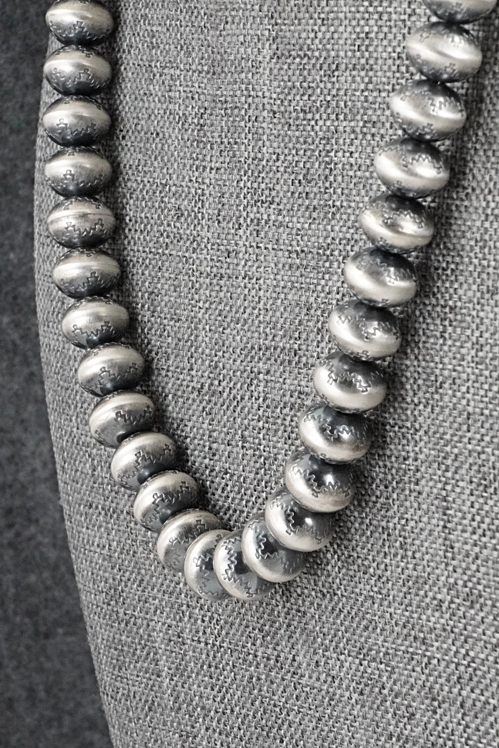 Sterling Silver Navajo Pearl Necklace 18" - Bryannen Halwood