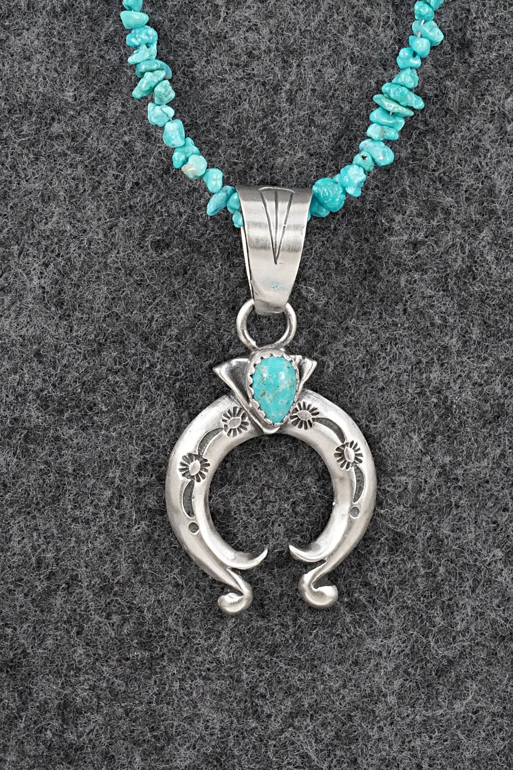 Turquoise & Sterling Silver Necklace - Sharon McCarthy