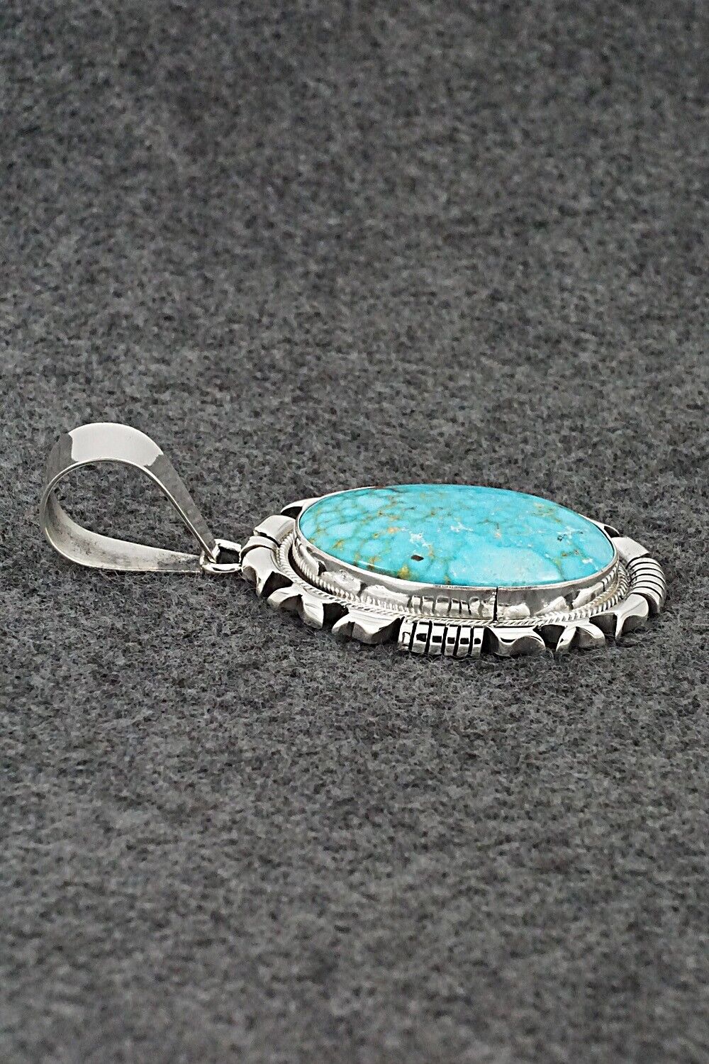 Turquoise & Sterling Silver Pendant - Daniel Benally