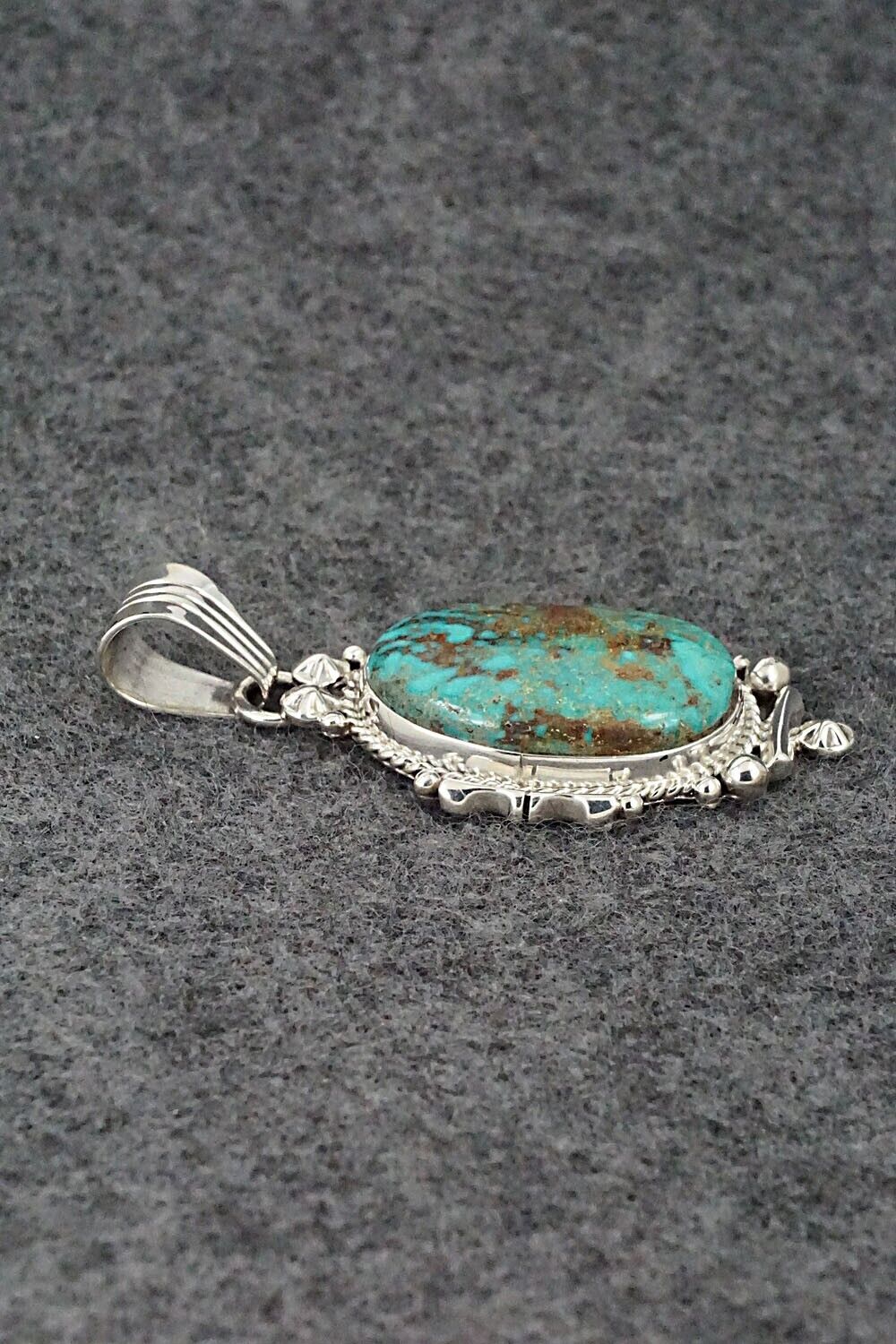 Turquoise & Sterling Silver Pendant - Daniel Benally