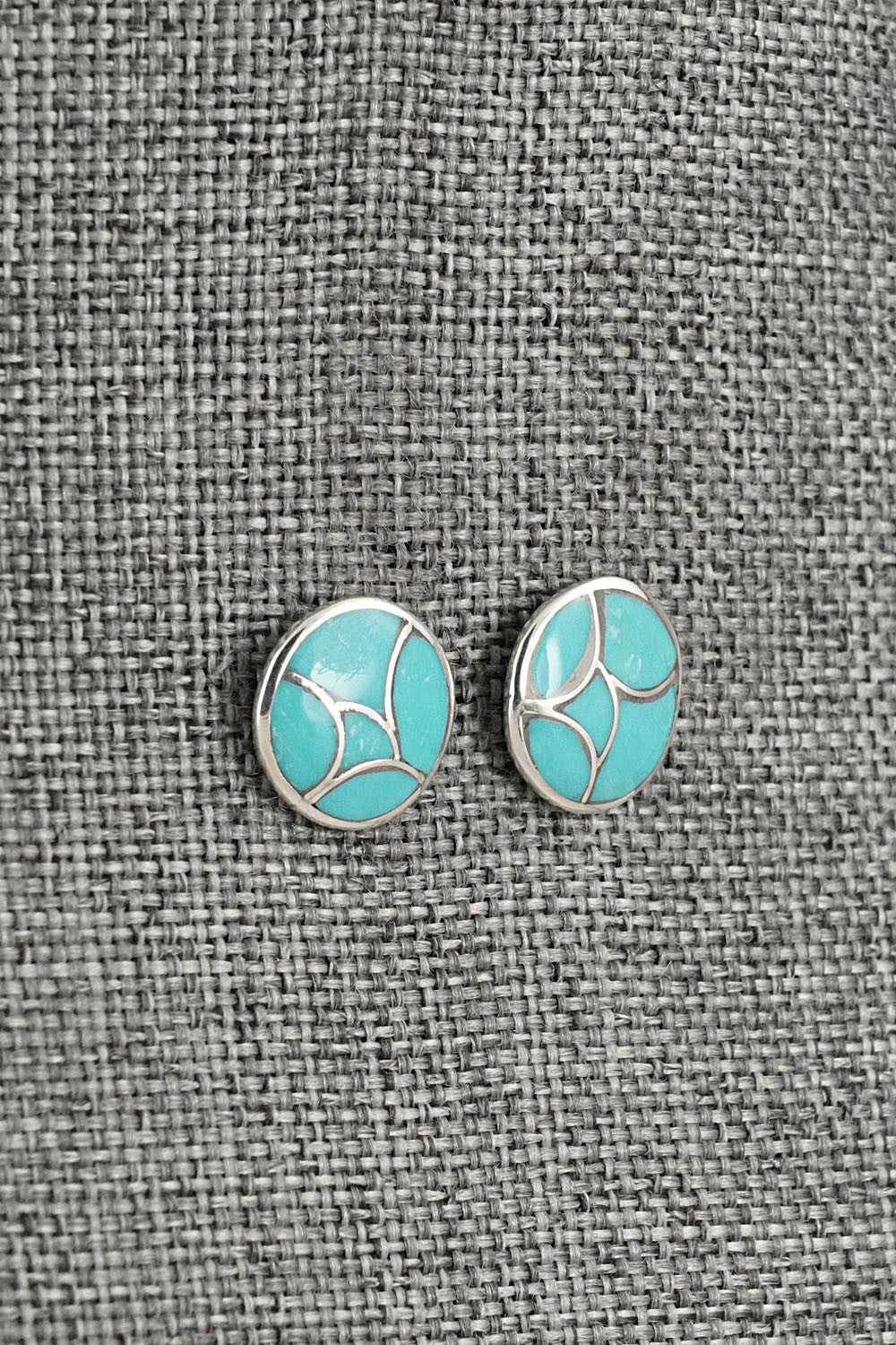 Turquoise & Sterling Silver Earrings - Orena Leekya